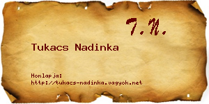 Tukacs Nadinka névjegykártya